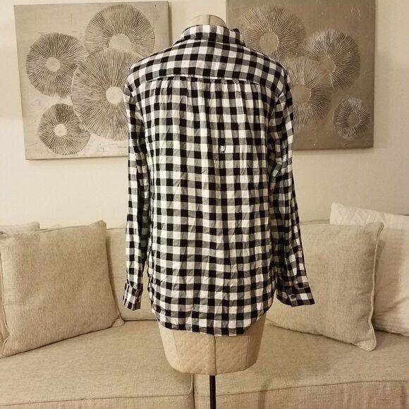 Madwell Wrap Front Shirt in Buffalo Check sz Med - Picture 5 of 8